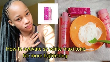 Review on FAIR AND WHITE MAXI TONE and how you can activate it for more Lightening