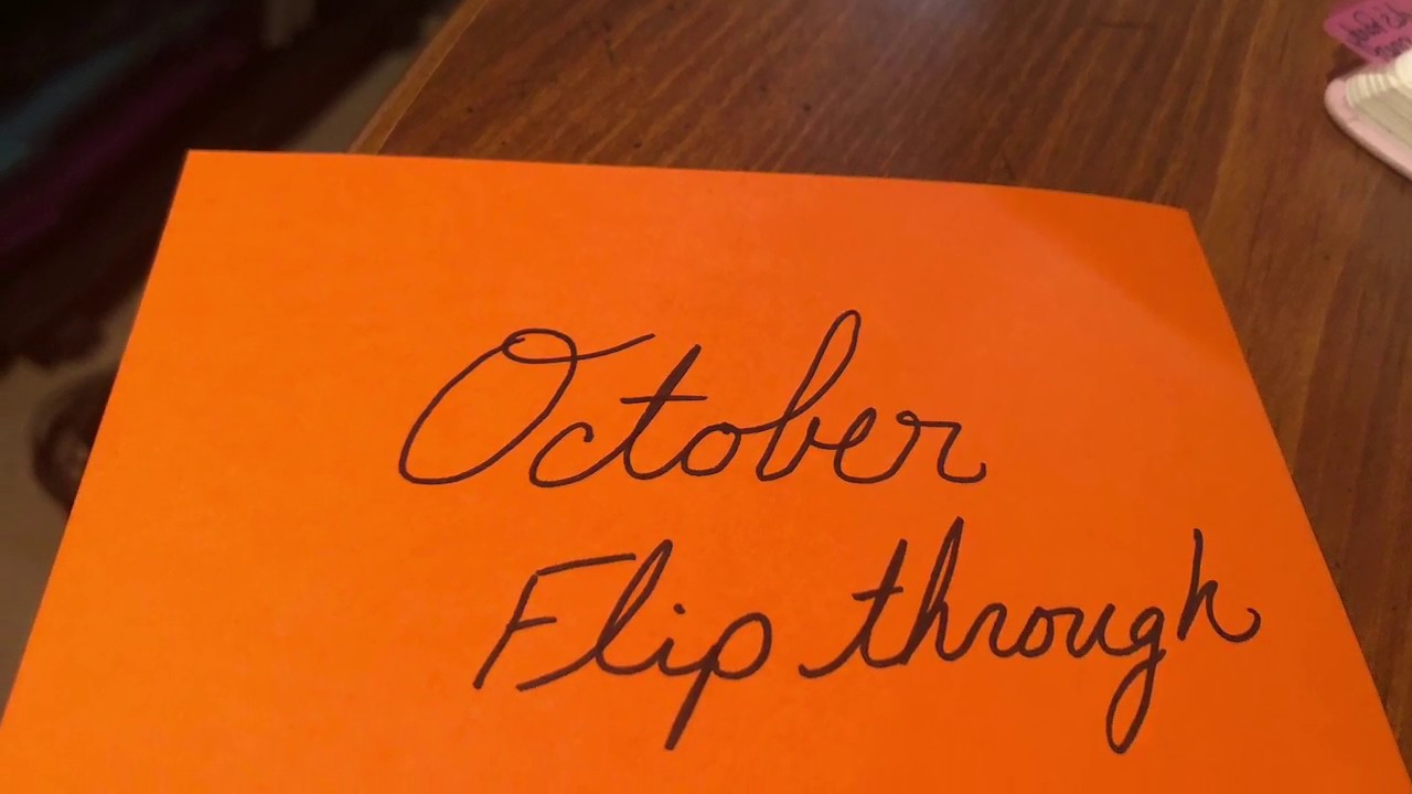 October 2019 Bullet Journal Flip Through