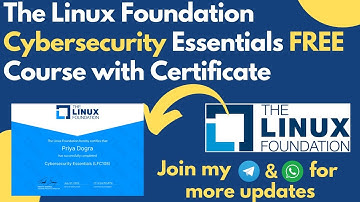The Linux Foundation Cybersecurity Essentials Free Course with Certification