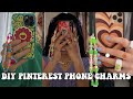 DIY PINTEREST PHONE CHARMS *easy + affordable*