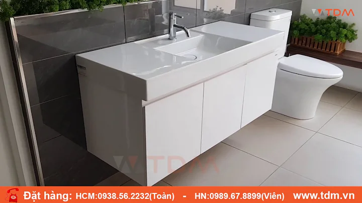 TDM.VN | Review tủ lavabo đẹp Caesar LF5388/EH05388A (EH0120V) vỏ nhựa cao cấp giá tốt chính hãng