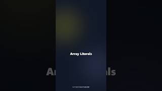 Array Literals - JavaScript vs PHP