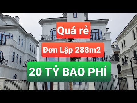 Biệt thự Đơn lập Ngọc Trai Ocean Park Gia Lâm 288m2 ,Hướng ĐN, Giá 20 tỷ,LH:0907459550