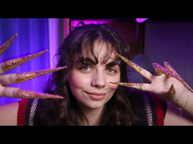 ASMR | Sleepy Time (instructions, invisible triggers, claw nails, scratching...)