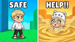 QUICKSAND IS DRAGGING US INTO Roblox!