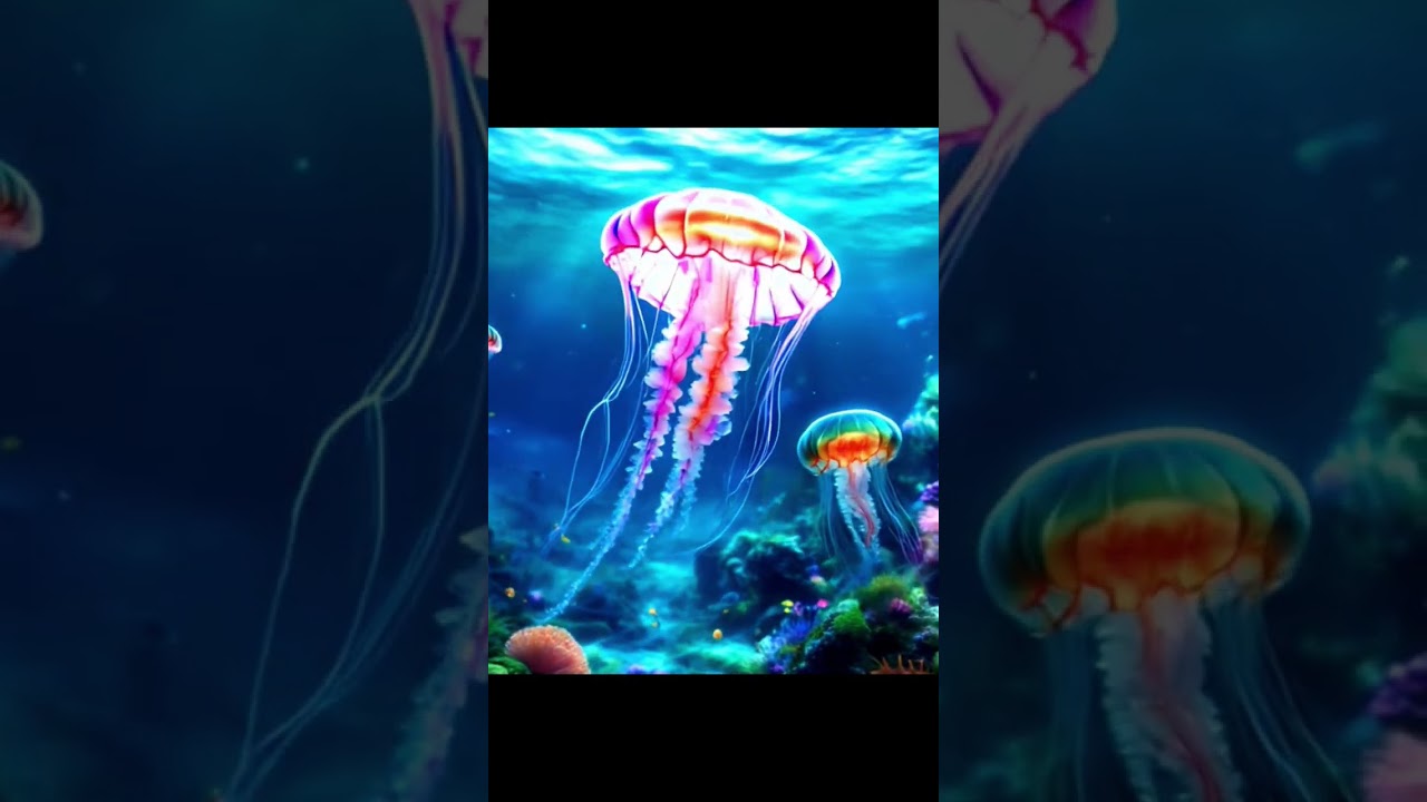 Ethereal Ocean Glow: Dance of Jellyfish 