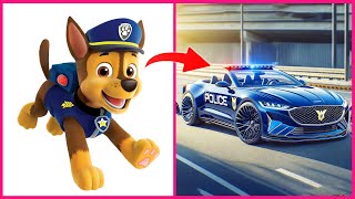 Paw Patrol Characters In Real Life As Cars Adn World