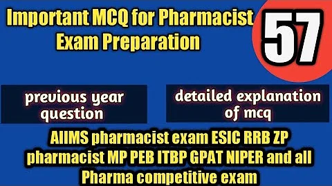 #mppebpharmacistexamquestionpaper2022#pharmacistexampreparation#pharmamcq