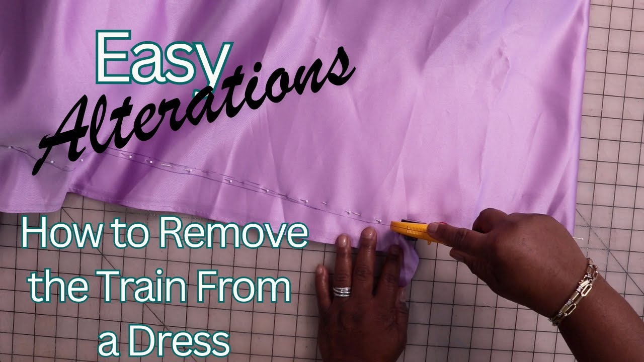 5 Easy Steps to Remove a Train from a Dress (Wedding, Prom, Evening)!