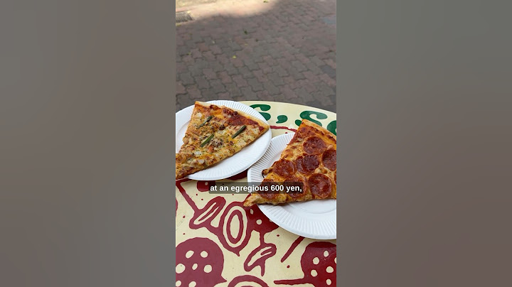 I found more New York pizza in Japan… unfortunately…