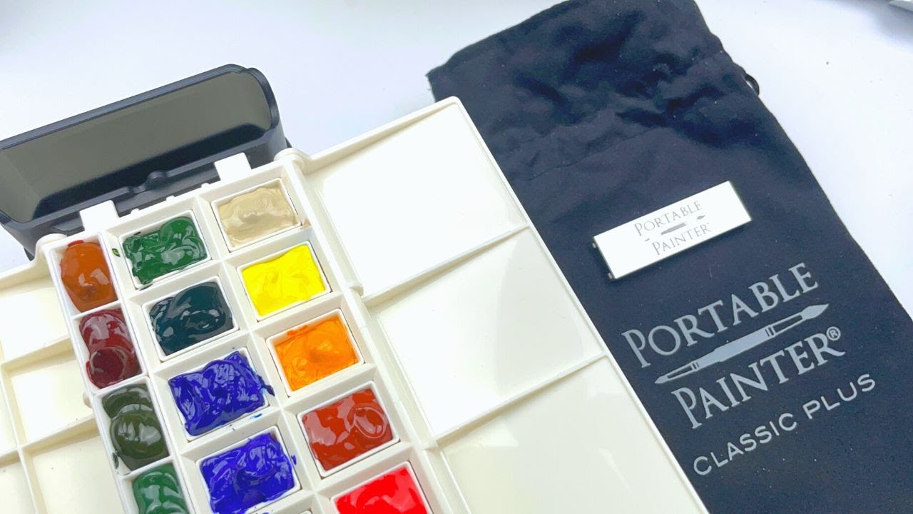 Travel Watercolour Paint Set Mini Portable Paint - Temu