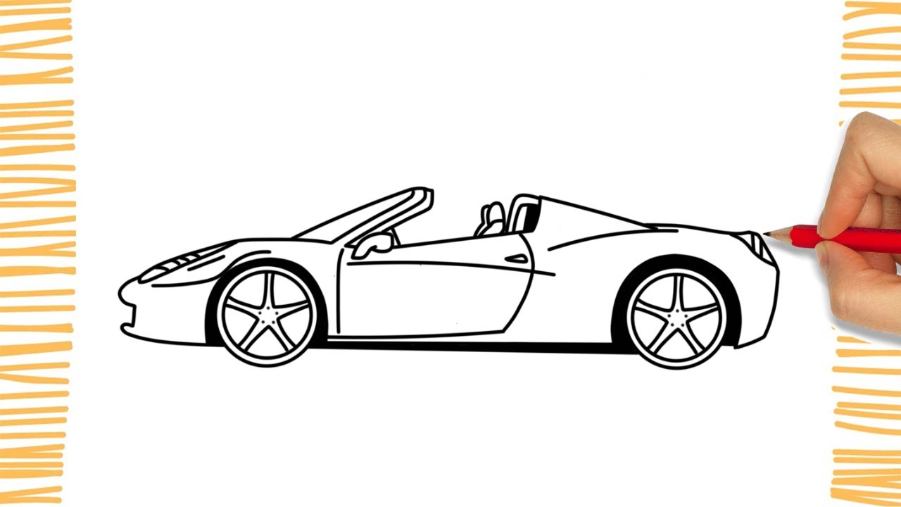 Como Dibujar un FERRARI SPORT I Muy Facil YouTube