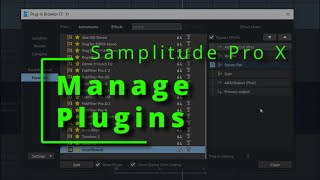 Manage your Plugins in Samplitude Pro X