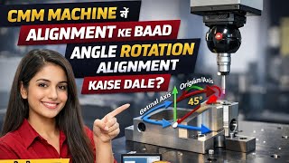 CMM Angle Rotation Alignment After Alignment | Step-by-Step CMM Programming Tutorial 💯✅