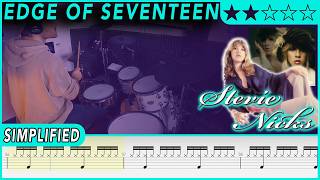 Edge of Seventeen (SIMPLIFIED) - Stevie Nicks | #58 DRUMSCRIBE