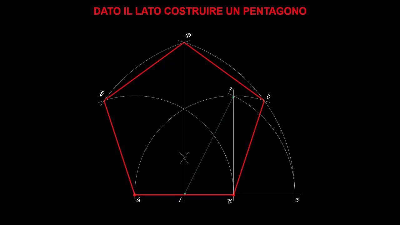 Dato Il Lato Costruire Un Pentagono