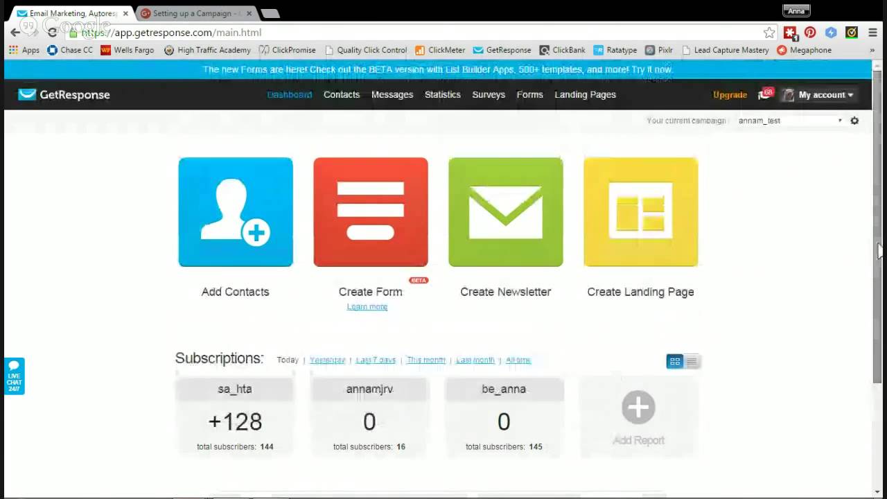 How to Set up a Campaign in GetResponse