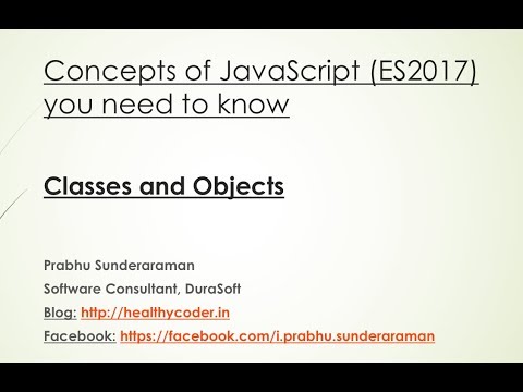 Modern JavaScript concepts you need to know - Classes and Objects