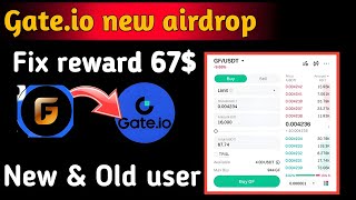Gate.io Candy drop || Gf Token 67$ Payment Reward || Per account 67$ Don't miss 🤑