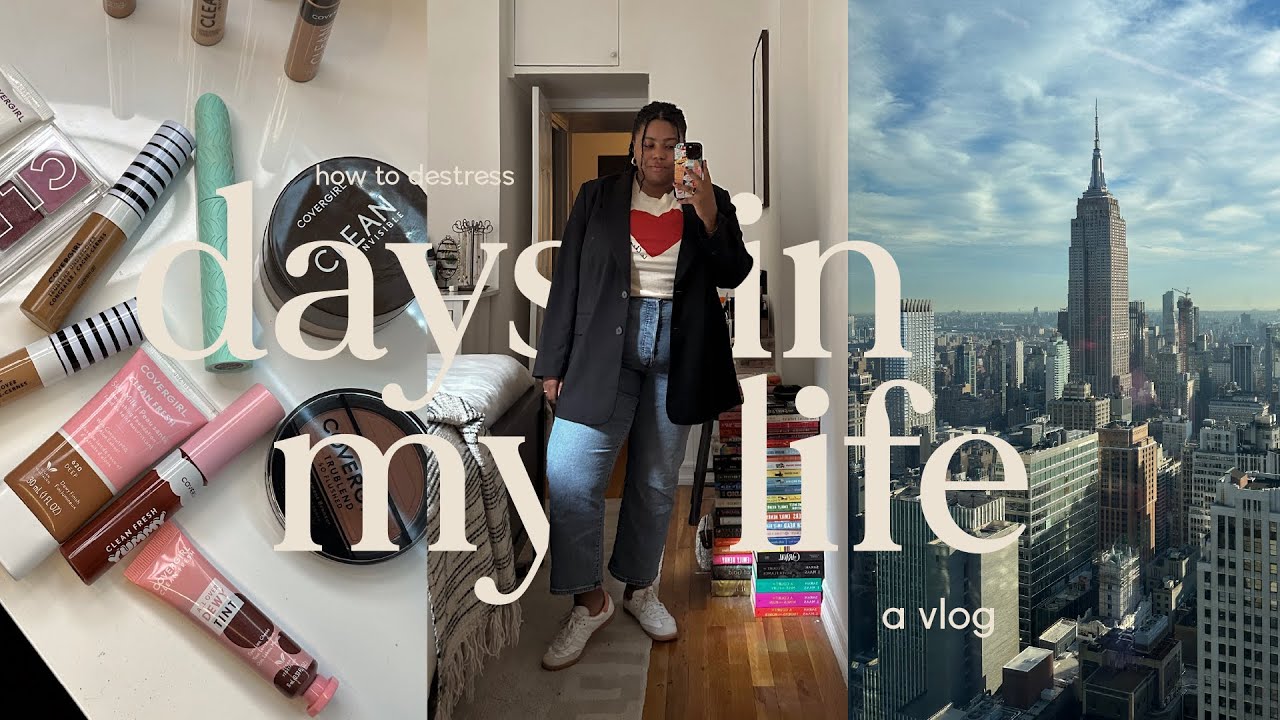 nyc vlog book club hosting prep, how i destress after a busy day