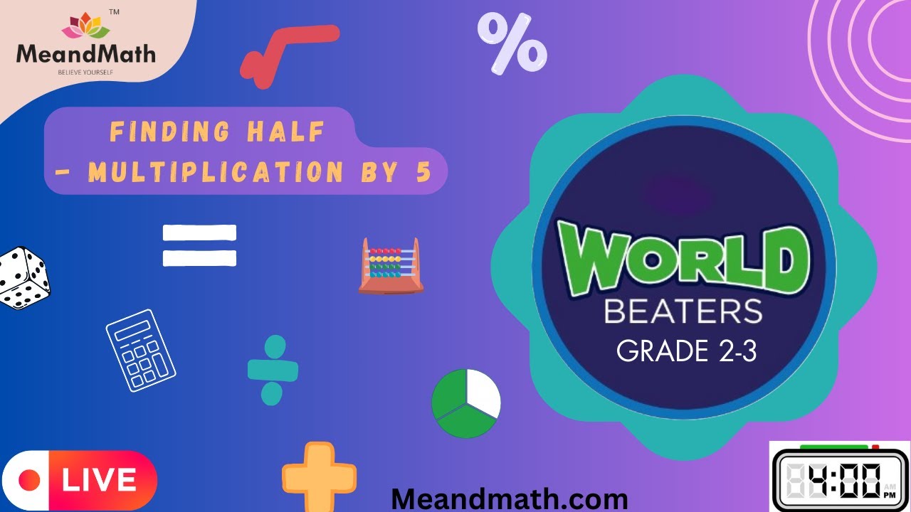 Finding Half & multiplication tricks For Grade 2-3