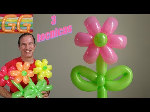 Video: Cómo Hacer Flores Con Globos