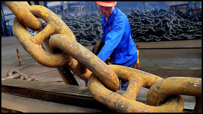 The Hypnotic Process of Maintaining Massive 50 Ton Ship Anchors