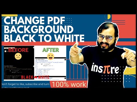 Convert pdf background black to  colour % work. If not  work dislike ? - YouTube