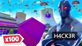 Can 100 players BEAT A HACKER?! Can 100 players BEAT A HACKER?!