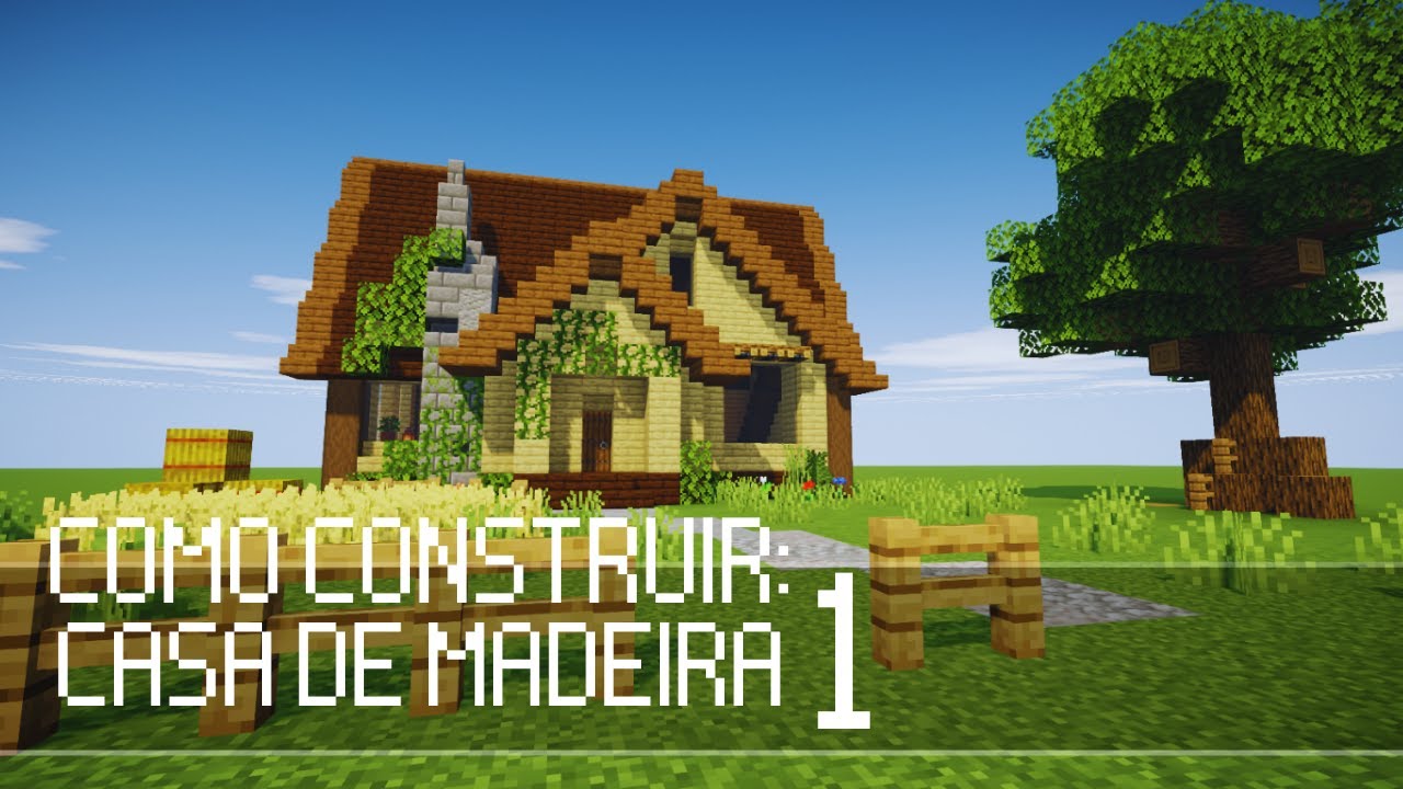 Minecraft I Como Construir Uma Casa Moderna de Madeira [MUNDO QUADRADO] :  r/minecraftbrasil