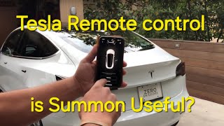 Quick Tesla Summon Test Actually smart summon? 12.3.6 FSD Artificial Intelligence #4k #update