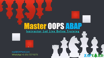 Master OOPs ABAP - Jan 17 2022 Batch