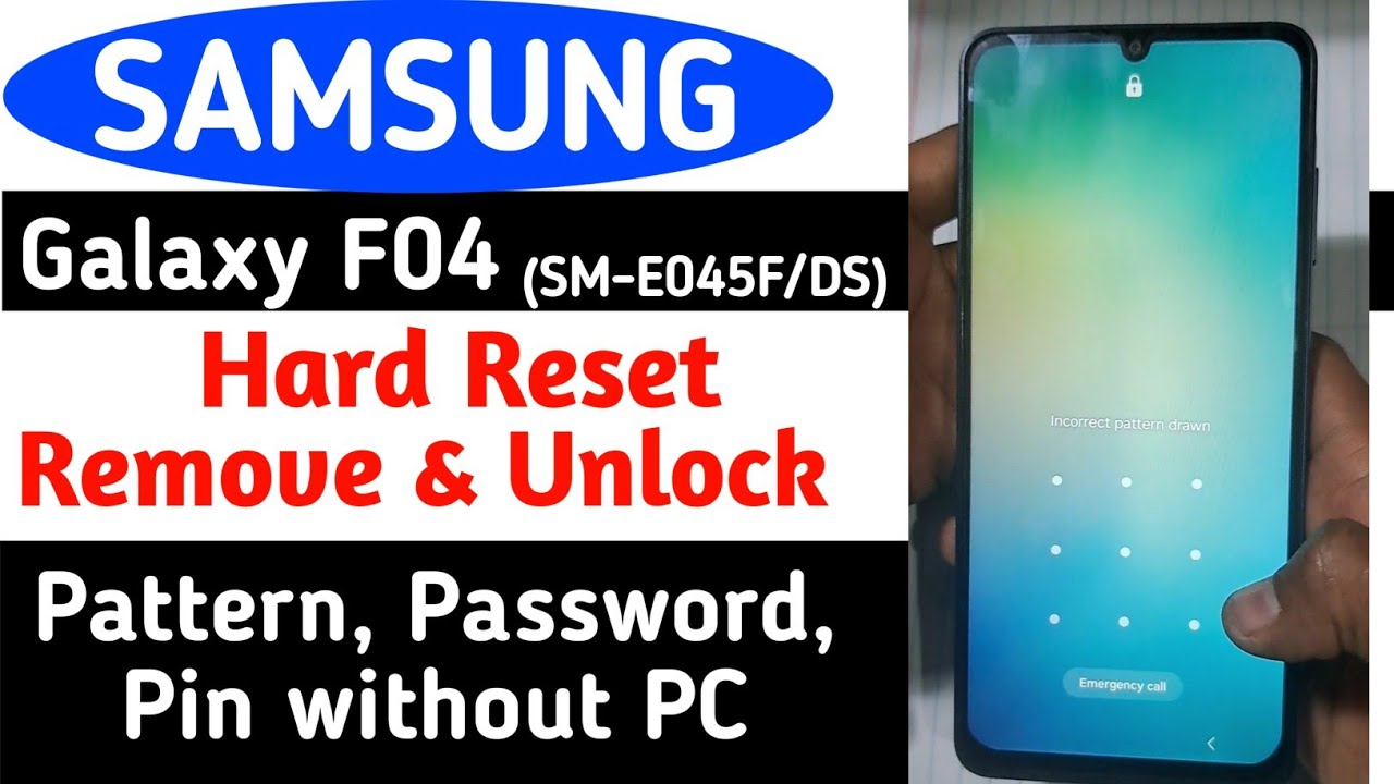 Samsung F04 Hard reset to Unlock & Remove Forgotten Password, Pattern ...