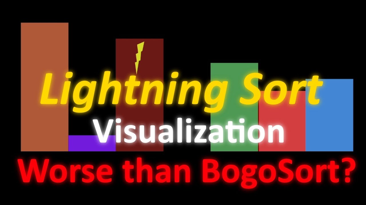 Lightning Sort, the worst 'real' sorting algorithm - YouTube