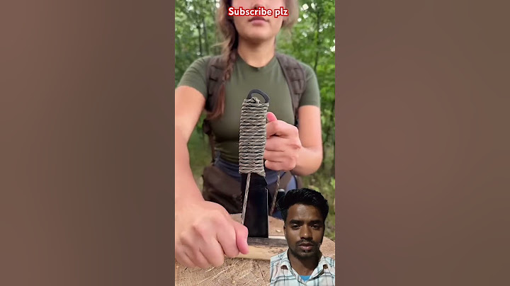 Her Survival skills will Fry🔪#camping#survival#bushcraft#outdoors#lifehack