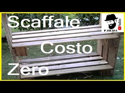 Creare uno scaffale fai da te riciclando pallett by paolo brada diy ... Scaffalatura legno fai da te