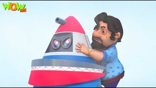 dr jhatka create smart missile motu patlu new hindi cartoon motu patlu vs john spot