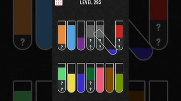 water sort color puzzle level 293 gameplay walkthrough solution