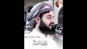 Raad Al kurdi Whatsapp status / رعد الكردي حالات واتس اب / سورة الزمر الشيخ رعد بن محمد الكردي