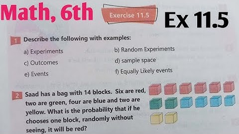 Exercise 11.5  Math 6th New course kpktbb and PTB 2023 SNC | Class 6th Math unit 11 Data Management