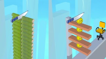 Almost Cut!very satisfying and relaxing ASMR Slicing video game pt.1