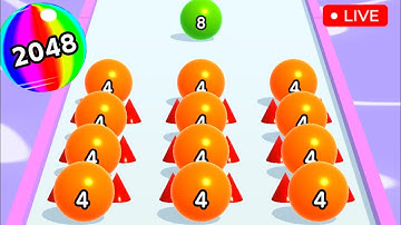 Ball Run 2048 Merge Number Live Gameplay Part -336