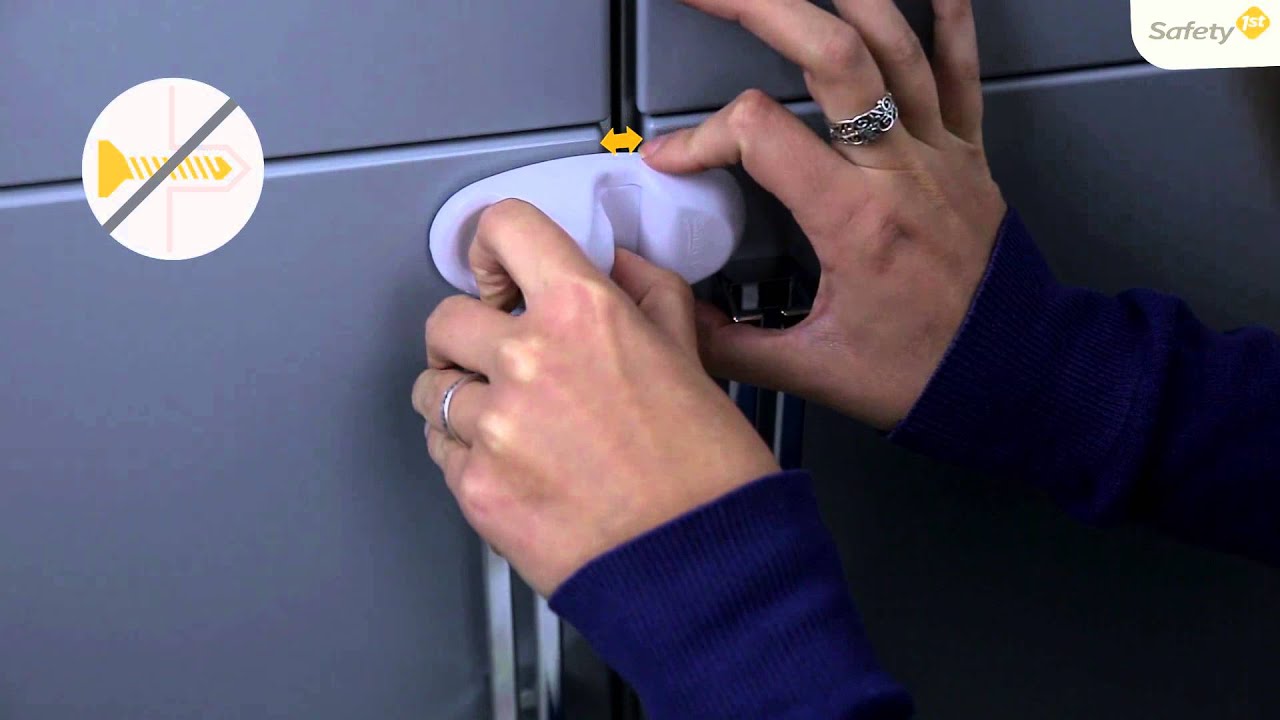 Safety 1st How to use Cupboard lock safety accessory YouTube