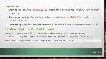 How to Forcefully Terminate an IOmniParallelTask in Delphi with OmniThread Library
