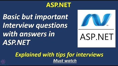 ASP.NET Interview Question and Answer - Part 1 | .NET Interview Questions And Answers | Basic