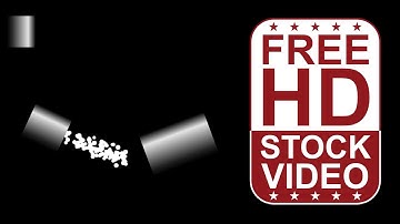 Free Stock Videos – abstract animated white particle circles falling and changing course 2D