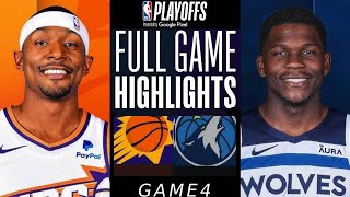 TIMBERWOLVES VS SUNS FULL GAME HIGHLIGHTS GAME 4 | April 28, 2024 | NBA Playoffs 2k24
