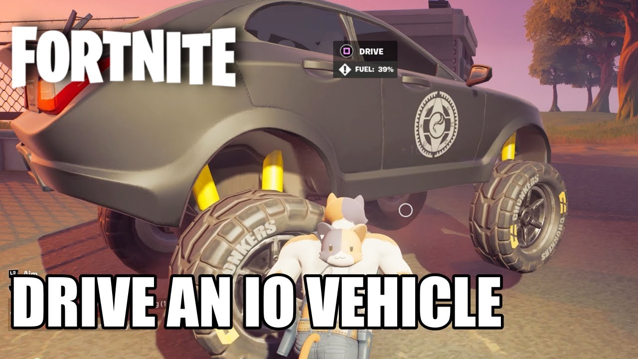 Fortnite – Drive an IO Vehicle with Off-Road Tires