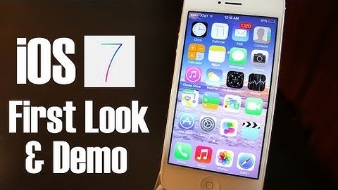 iOS 7 Demo and First Look on iPhone