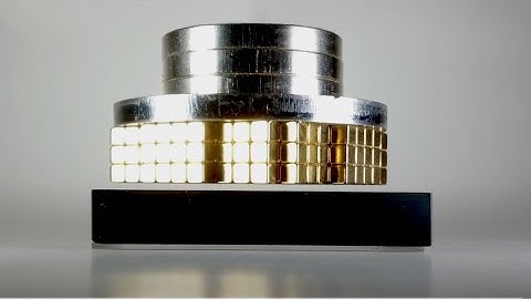 1.2 kg / 2.7 lbs Magnetic Array Barely Levitating over Pyrolytic Graphite | Magnet Tricks